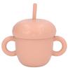 Silicone Training Cup Spill Proof Silicone Baby Trainer Mug with Double Handles and Lid