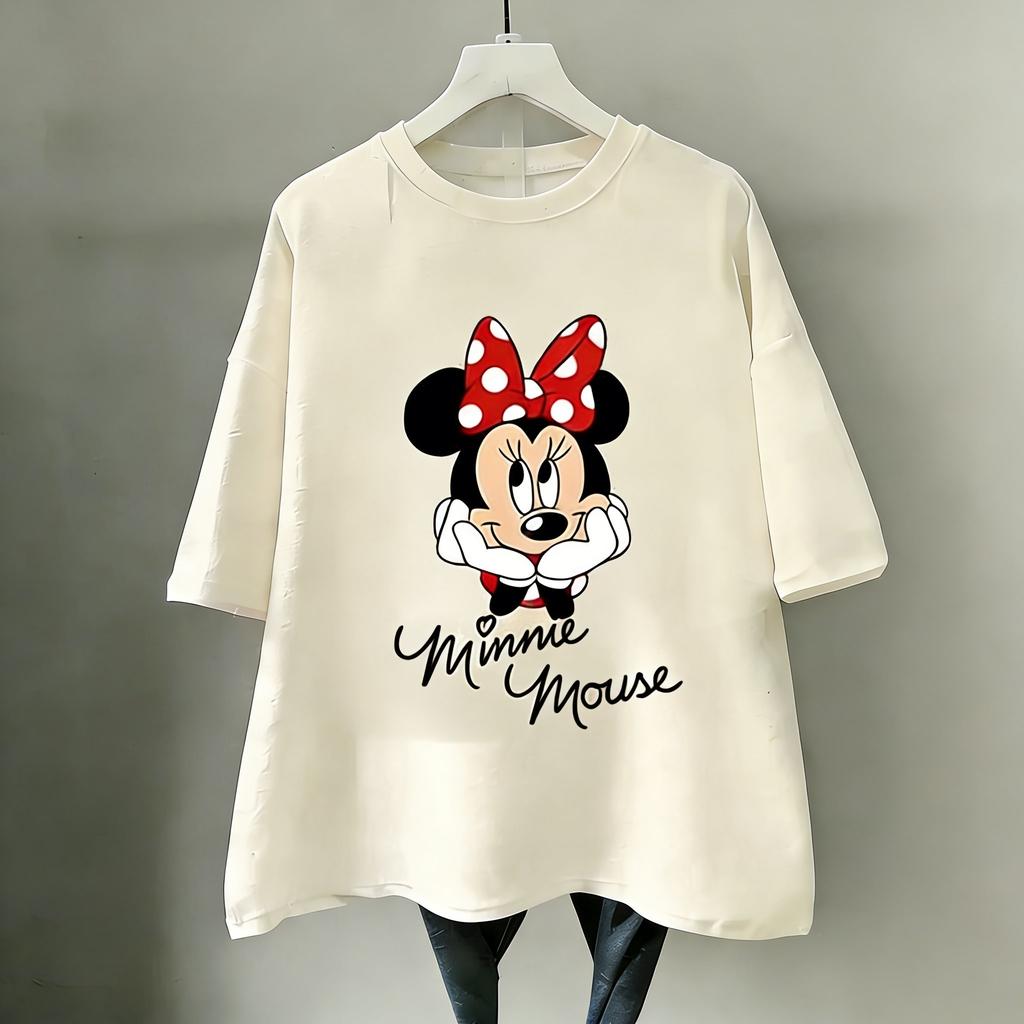 Minnie Mouse Disney T Shirt Women Man Cotton Short Sleeve Cartoon Graphic Tee Vintage Cute Casual Summer Tops 2026 Fashion Y2k