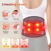 Cordless Heating Pad with Massager for Lower Back Pain Relief,Portable 65 Inch(about 165.1 cm)Wearable Wrap 3 Vibration and 3 Heating levels,For