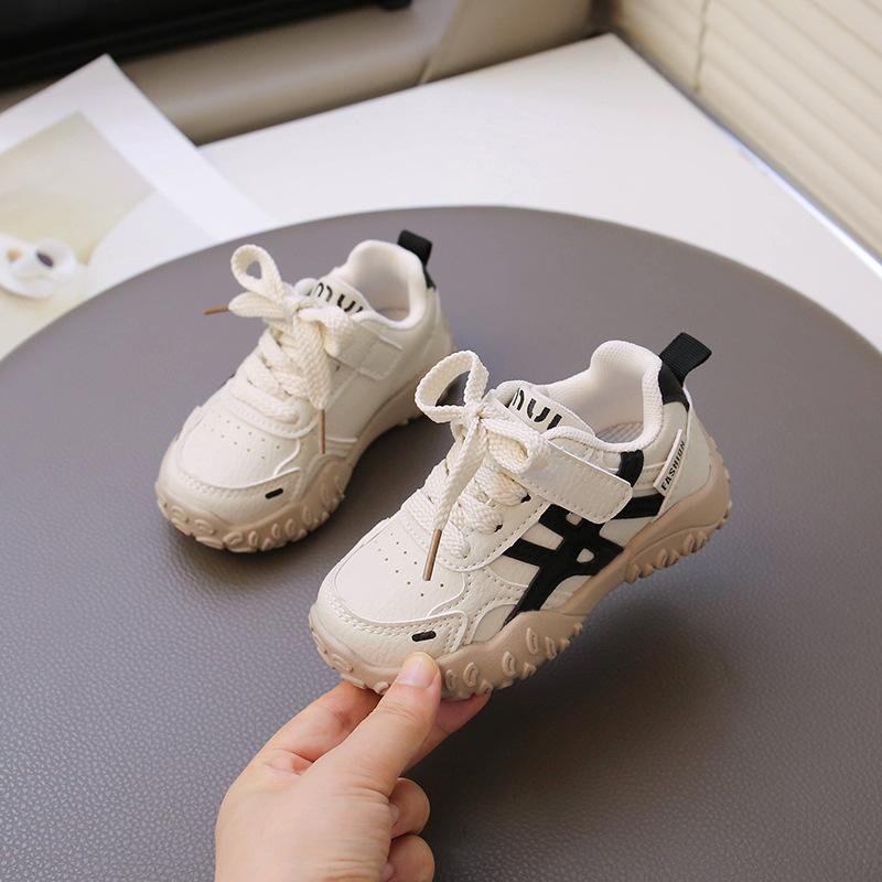 Children's sports shoes, popular spring and autumn models, boys' German training shoes, genuine leather, breathable, soft-soled, Forrest Gump shoes,