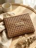 Dior Pletená síťovaná kosmetická taštička Velká kapacita 23×16 cm Zlatý zip Kosmetická taška Cestovní Dámská Denní úložná taštička