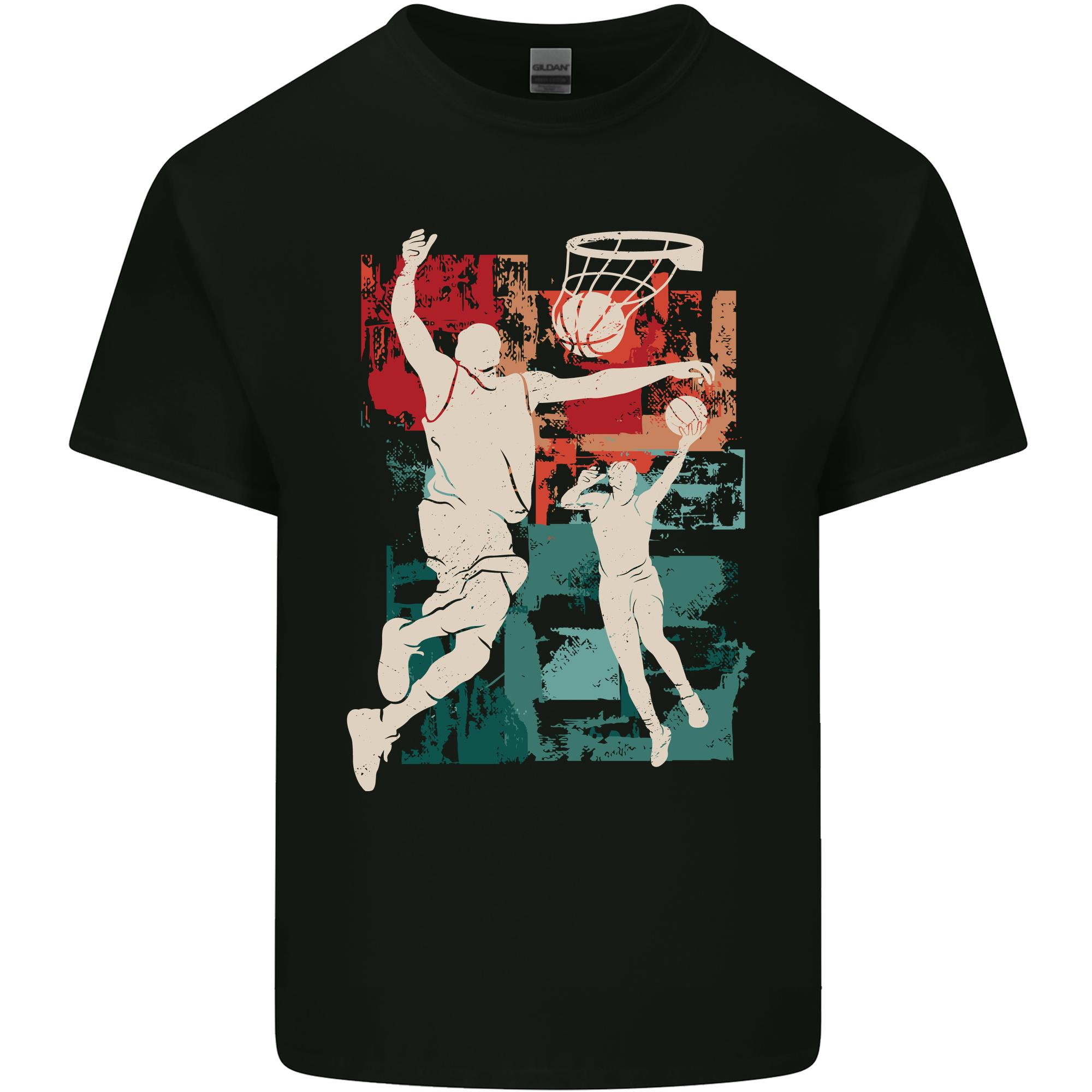 Abstract Basketball Design Unisexs Light Cotton TShirt S