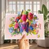 New 3D Pop up Card Best Wishes Ornament Post Card Butterfly Greeting Cards Birthday Gift