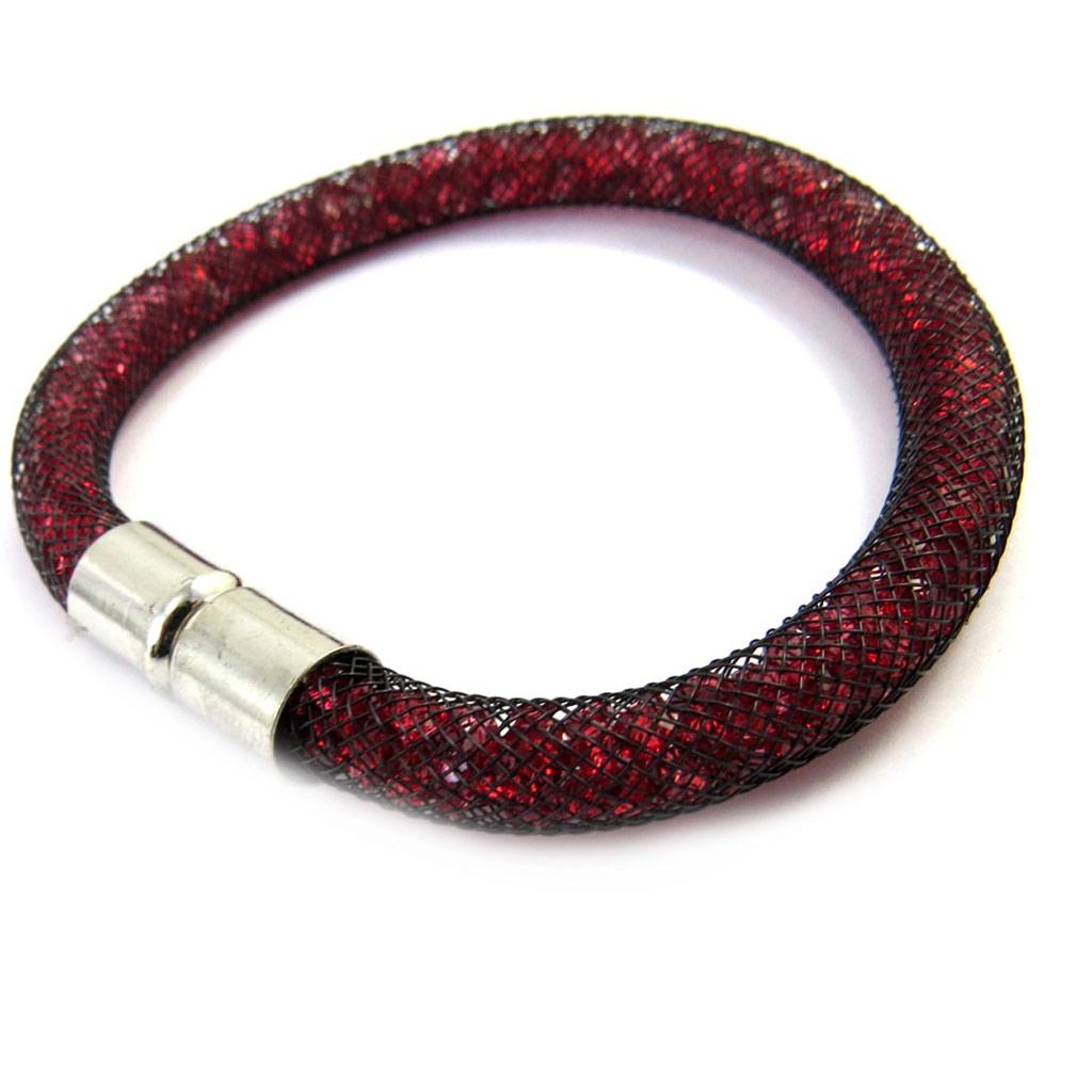 Les Trésors De Lily [M1920] - Red 'Jewels' Designer Bracelet