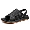 Beach Shoes Men's 2025 Summer Men's Trend Breathable Soft Sole Casual Dual-purpose Sandals Driving Leather Sandals 2025