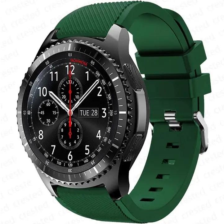 Universal Silicone Strap 22mm, Green
