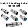 5/20PCS XS8 XS9 XS10 XS12 Aviation Connector Gold Plated Contact Docking Type Quick Connector Male and Female Plug 2 3 4 5 PIN