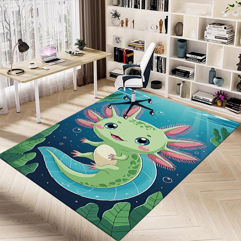 1PC Axolotl Extra Large Non-Slip Floor carpet, Office, family, bedroom, Studio - Large Area Rug,Longlasting Material-K0375