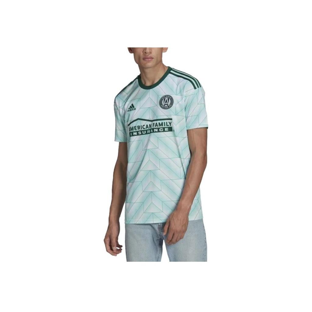 Adidas SS23 Logo Print Striped Short Sleeve T-Shirt Men Tops Green H45466