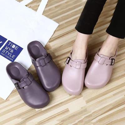 Women's Baotou Slippers for Indoor/Outdoor - EVA Splash-Proof Shoes for Doctors and Nurses