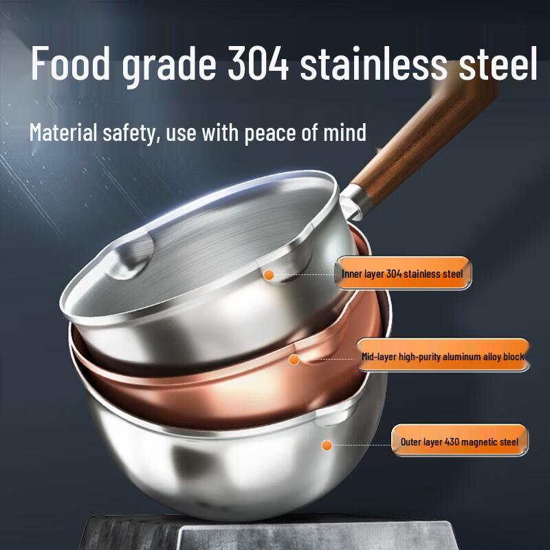 COOKER KING 304 Stainless Steel Oil Pouring Pot 250ml
