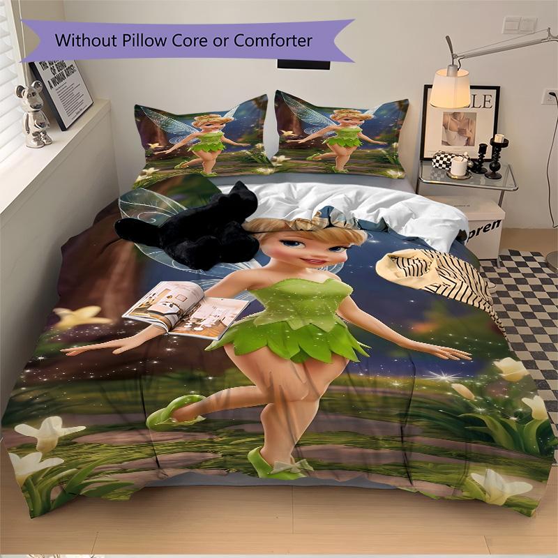 Forest Fairy Print 3Pcs Bedding Setduvet Cover With 2 Bedropillowcase Home Birthday Gift