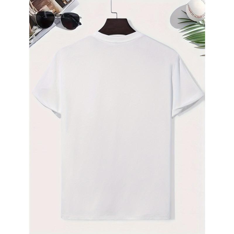 Men'S Summer Short-Sleeve T-Shirts Featuring Stylish Prints, Trendy Casual Tops for Young Males Suitable for Spring And Summer