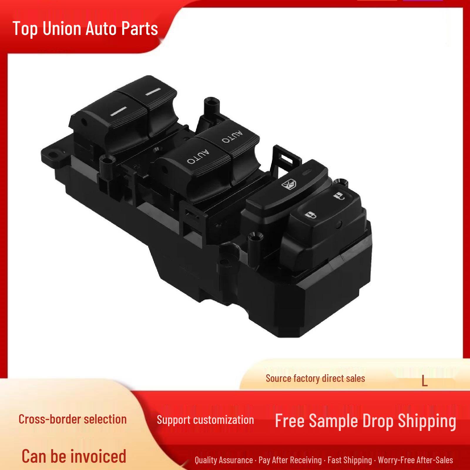 Compatible Window Switch for 16-21 Honda Civic FC1/FC7, Part No. 35750-TEA-H02 YC