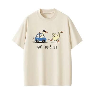 Got Too Silly Goose Funny Meme Graphic TShirt Men Women Casual Cotton Vintage Short Sleeve Oversized Tee Shirt StreetwearUnisex