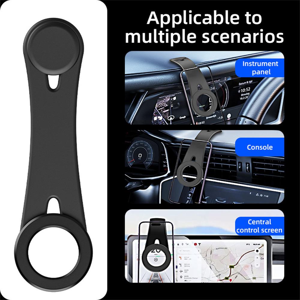 D1 Magnetic Flexible Aluminum Car Navigation Phone Holder Bendable Dashboard Cellphone Stand