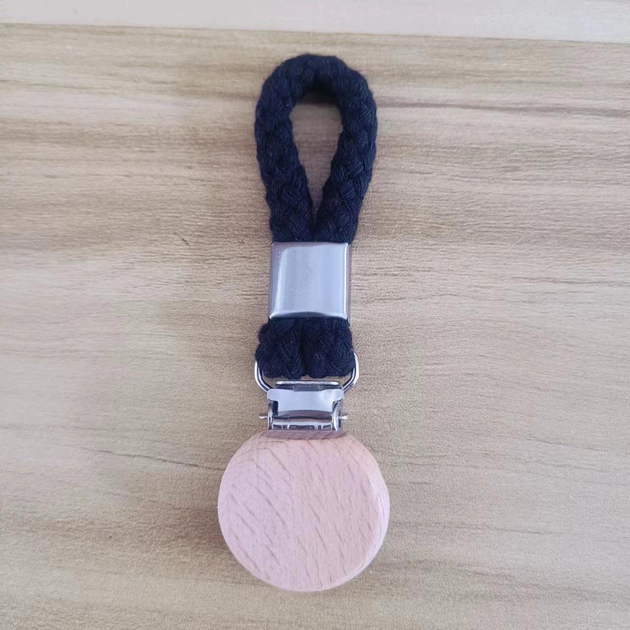 

1/2 шт. Многофункциональный неперфорированный держатель для кухонных полотенец, плетеная веревка, круглое крепление из древесины бука, зажим для ванной комнаты 2PCS