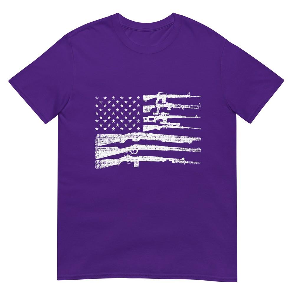 American Flag Guns Vintage 2nd Aunisexdunisext Pro Gun Tshirt