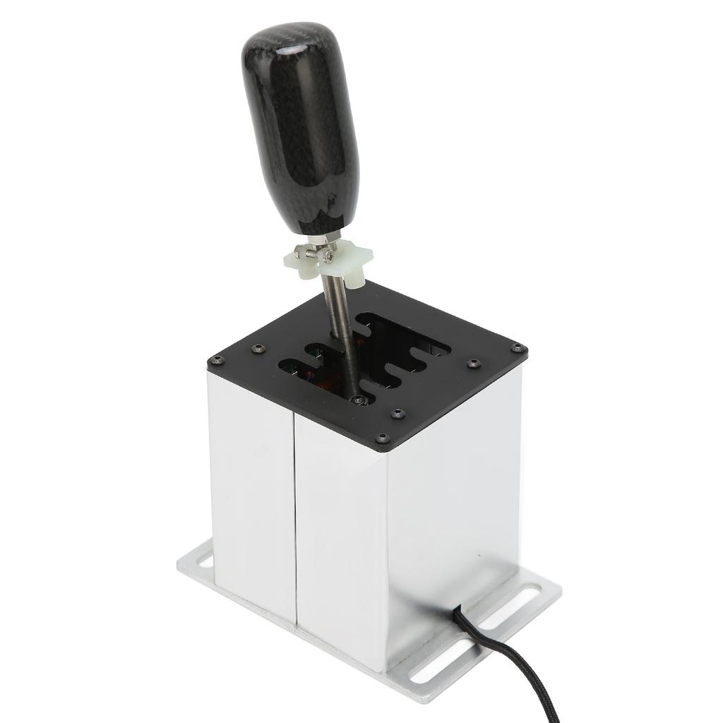 USB Simulator Shifter 7 Plus R Racing Game H Shifter with Carbon Fiber Grip for Logitech G29 G27 G25