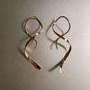 Spiral Threader Earrings Spiral Earrings Spiral Line Earrings Spiral Ear Line Stainless Steel Material Dangling Earrings