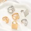 3Pcs Minimalist Cross Knot Ring Set Textured Chunky Stackable Rings for Women Modern Statement Jewelry Elegant Gift for Parties Daily Wear.