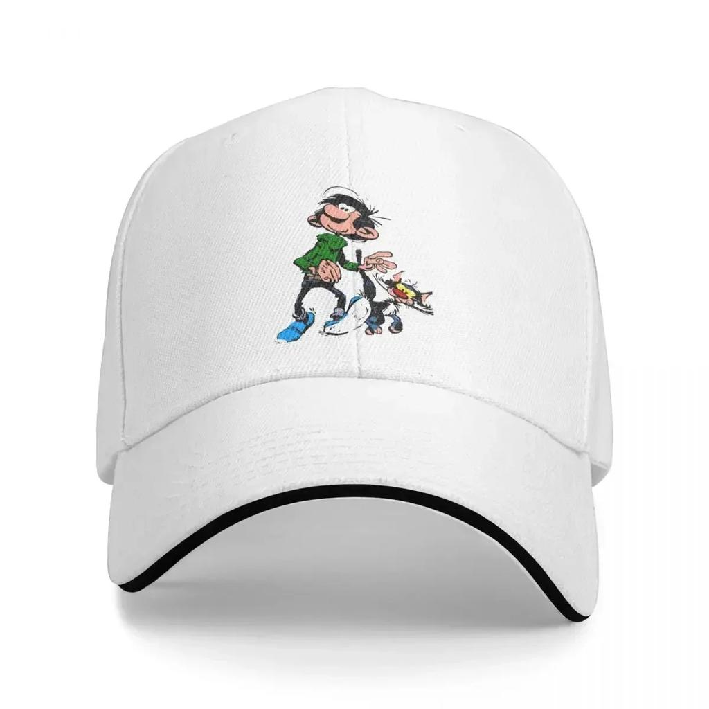 Passeggiata con il Gatto Gaston Lagaffe Anime Cappellini da Baseball Unisex con Visiera Parasole Cappello Parasole