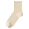 Women's Spring and Summer Ultra Thin Roll Edge Loose Mouth Month Son Breathable Tube Stack Socks