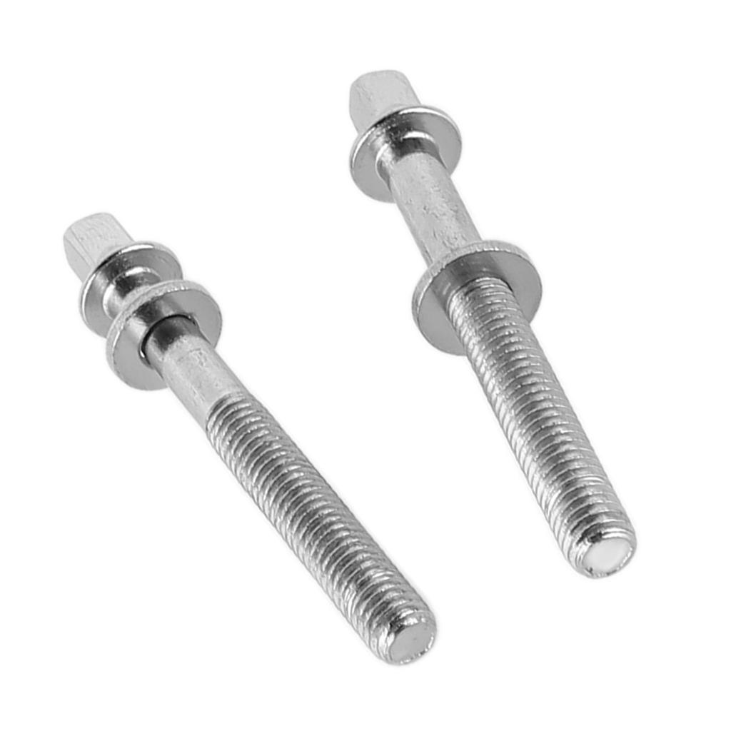 2PCS Iron Drum Tight Screw Stainless Steel Tension Rods Percussion Replacement Accessory WC902