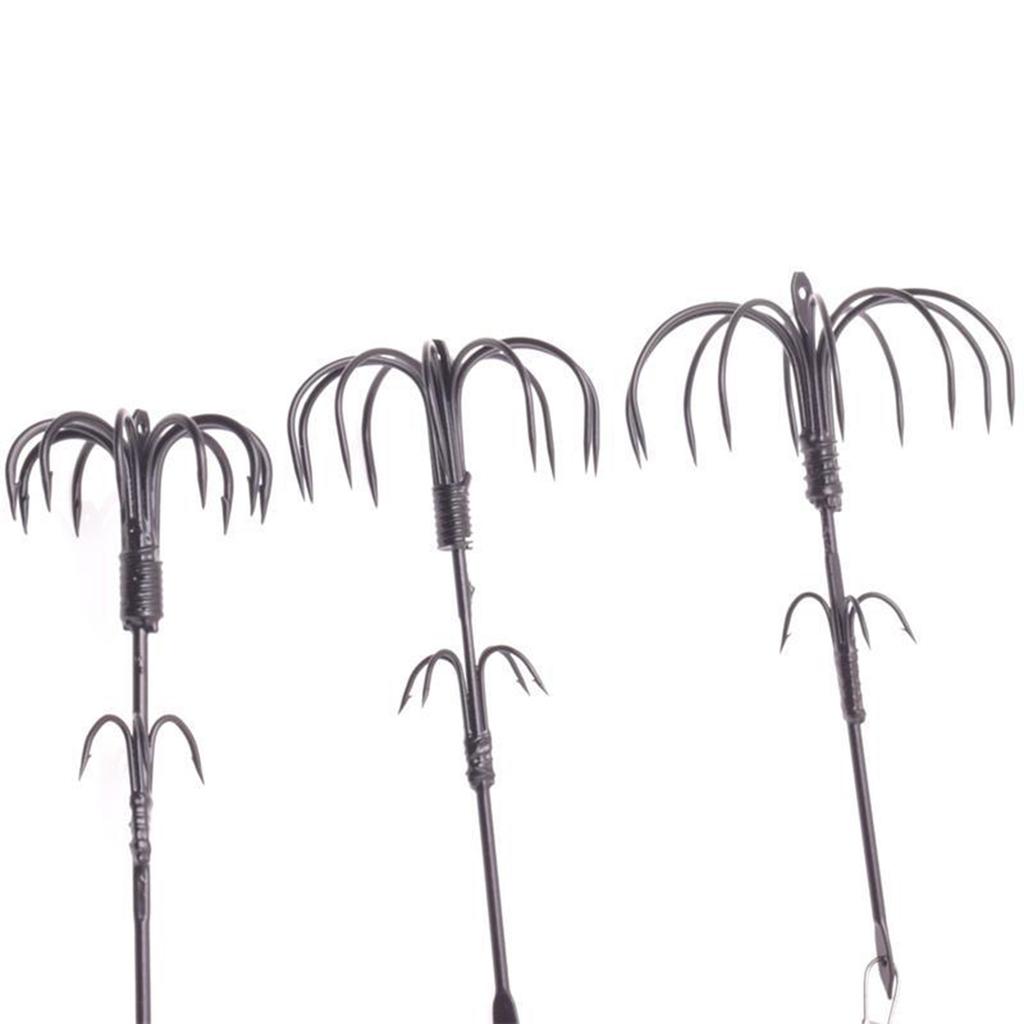 Stainless Steel Squid Hook Octopod Fishing Jigs Double Fishing Jig Hook Fishing Squid Jig Hook Sea Fishing Hook Tackle