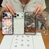 Star Moon Pattern Phone Case For iPhone 17e 17 16 15 Pro Max 14 13 Pro 16 Shockproof Clear TPU Soft Card Slot Pocket Back Cover