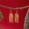 Stainless Steel Number 2026 Pendant Drop Earrings for Women Minimalist Gold Color Geometric Earring New Year Jewelry Gifts