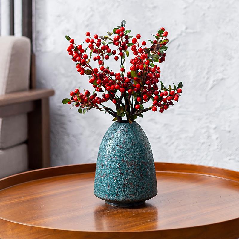 Handmade Japanese Zen Pottery Vase - Retro Ceramic for Flowers or Water Cultivation.