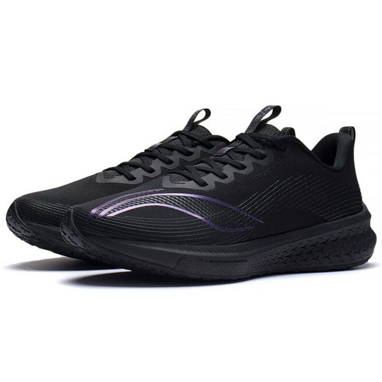 New LiNing Red Hare 5 Pro Abrasion Resistant Breathable Low Top Running Shoes Black ARMS025-5