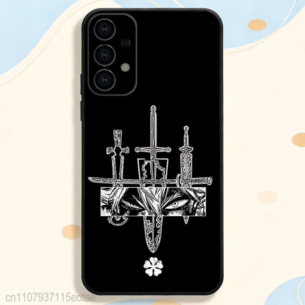 C-Clover Asta B-Black Phone Case for Samsung S26 S24 S22 S25 Ultra S9 S20 FE S23 Plus S10 S21 Shockproof Funda Cover