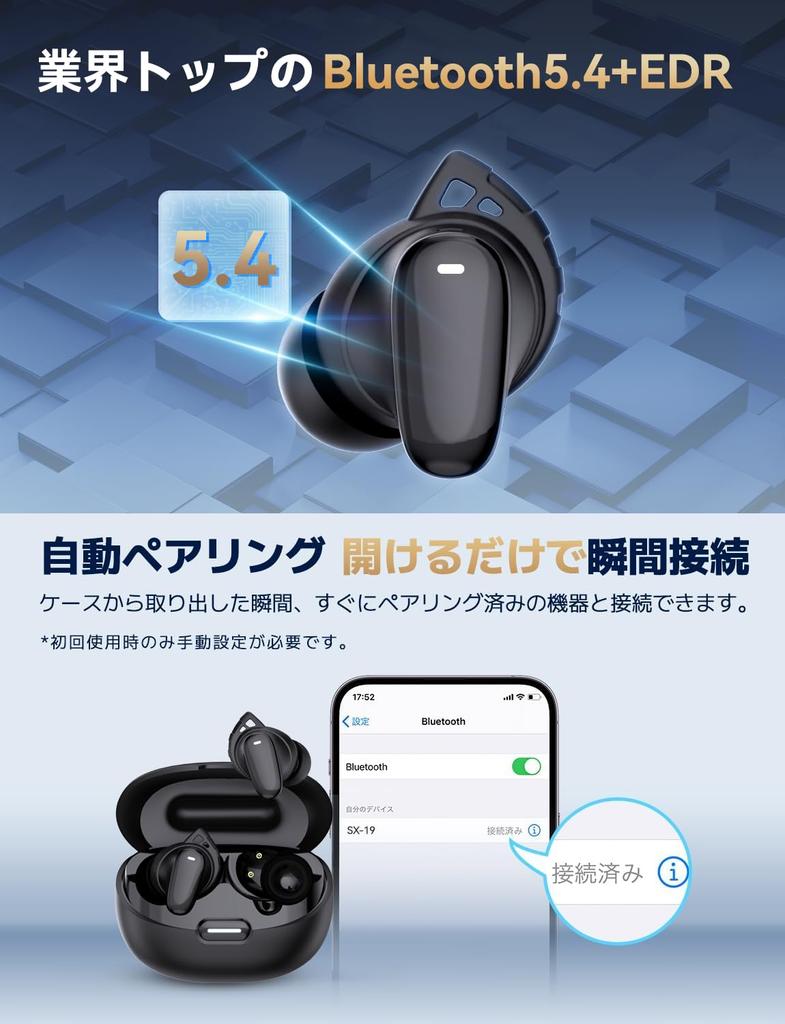 Bluetooth Earphones, Equipped with 6 Silicone Microphones, AI Smart ENC Call Noise Canceling, IPX7 Waterproof, Up To 65 Hours of Playback, 2025