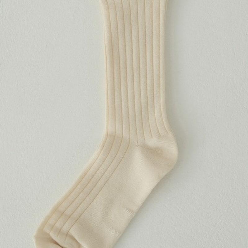 

хлопковые носки в рубчик blank03 (4colors) melange grey