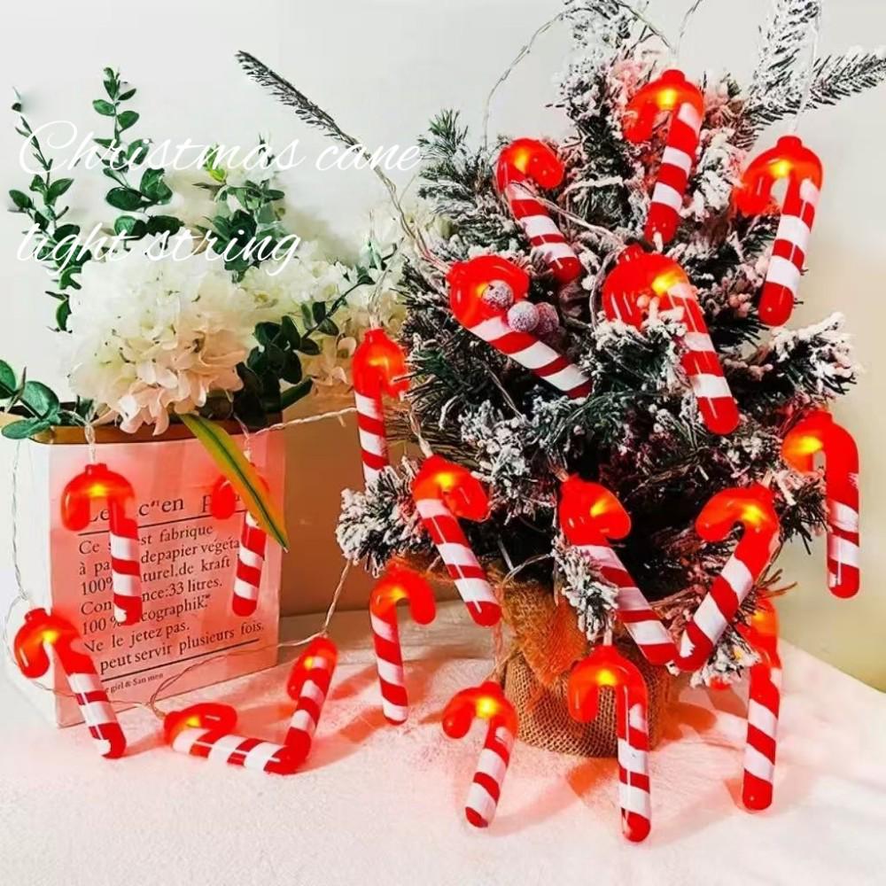 Cross-Border Christmas Candy Cane LED String Lights - Festive Party Decorations & Atmosphere Ornaments