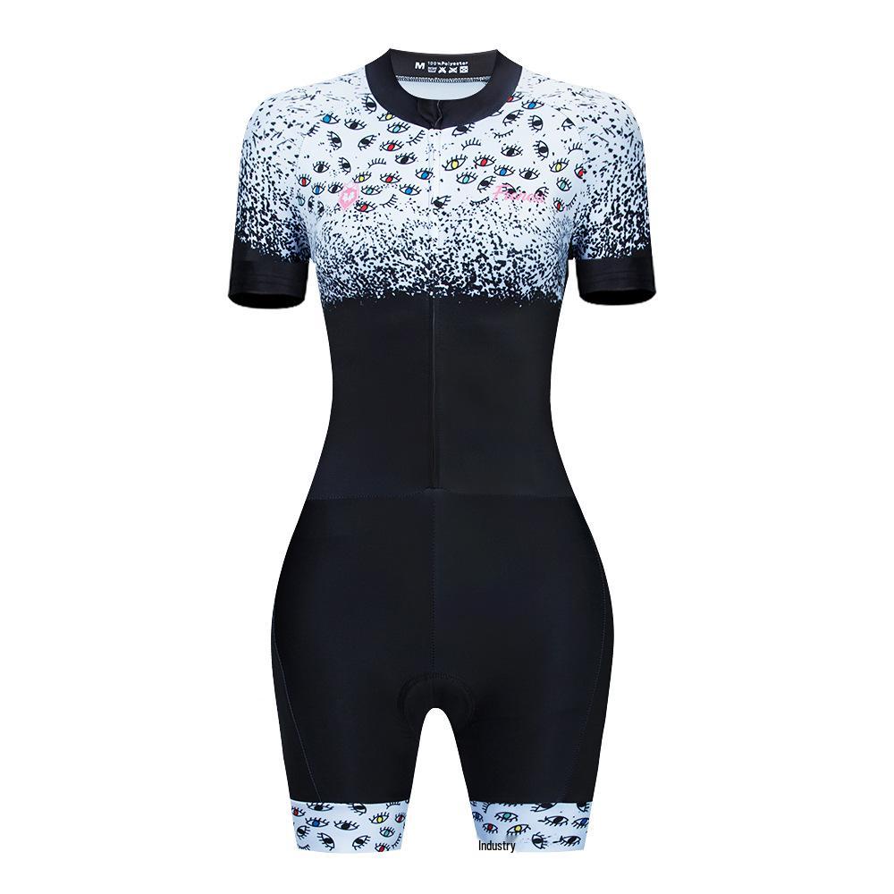 

FRENESI Мужской и женский велосипедный комбинезон: Летний триатлонный костюм с коротким рукавом для плавания и бега. L