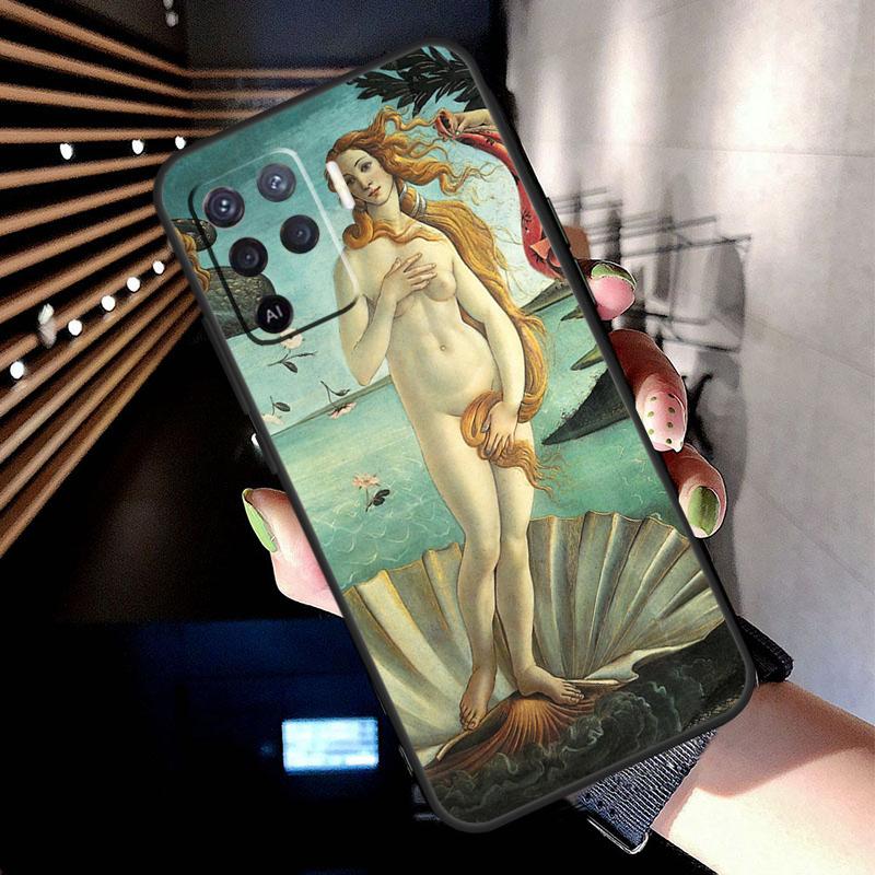 Art Paintings The Birth Of Venus Case For Oppo A74 A54 A94 A80 A60 A40 A18 A38 A58 A78 A98 A96 A76 A16 A15 A17 A57 A77 A5 Pro
