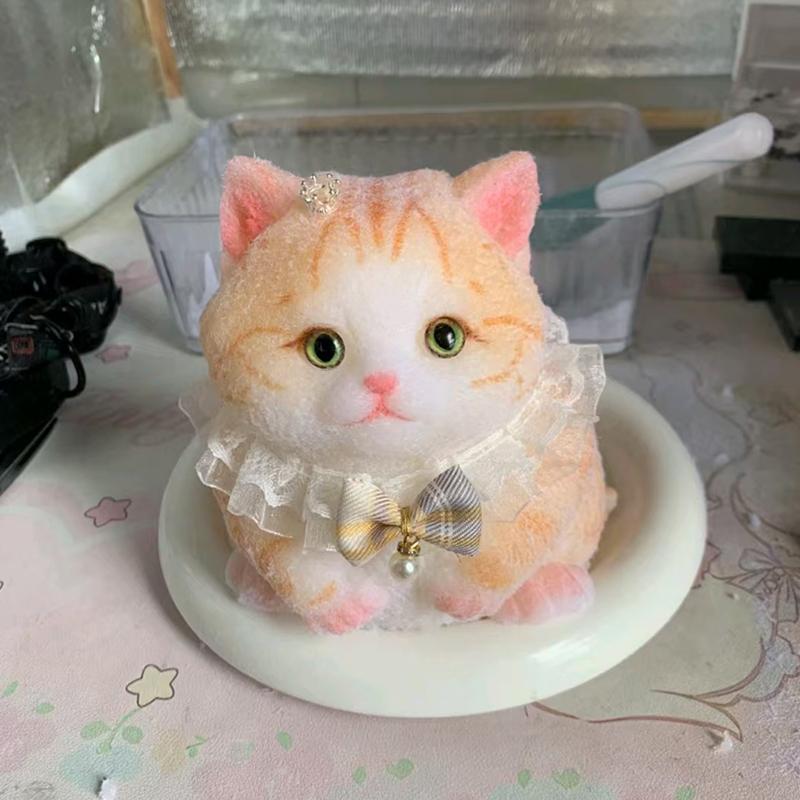 Adorable Unisex Cat Squeeze Toy Customizable Decompression Sensory Fidget Squishy Anti-Stress Relief Anxiety Stress Release
