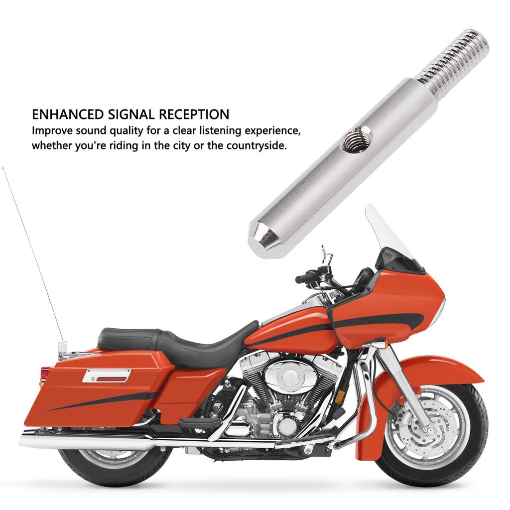 Motorcycle Radio Antenna Adapter Metal Reinforced Signal Reception Weatherproof FLHT Ultra 76260-89