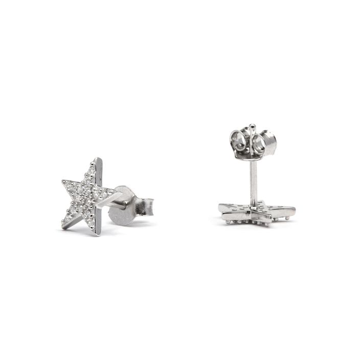 Boucles d'oreilles - LUXENTER - Leilda - Argent 925 - Zircon Cubique - Plaqué Rhodium