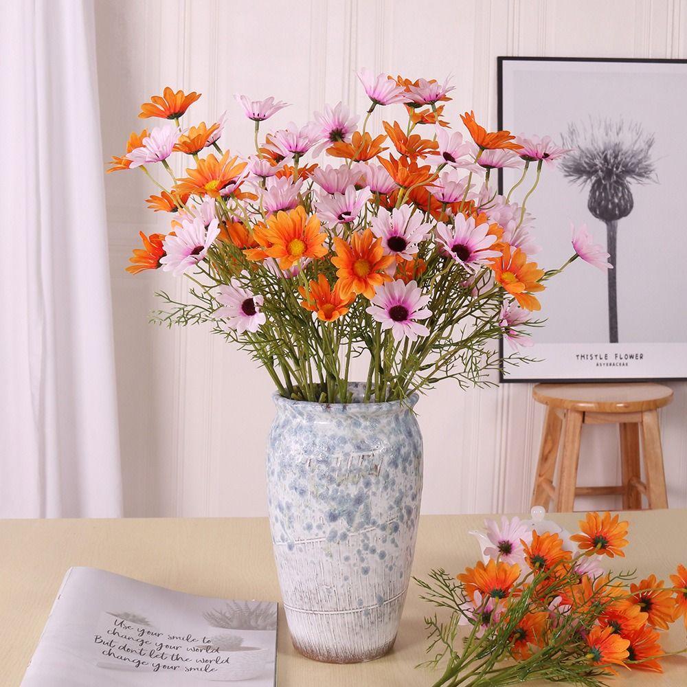 Long Branch Artificial Daisy Flowers Multi-color Natural Simulation Simulation Daisy Flowers Decorative 5 Head