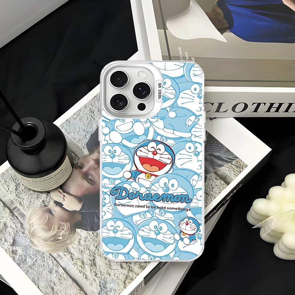 Cartoon D-Doraemons Phone Case For IPhone 16 15 14 13 12 11 Pro Max 17 Plus Colorful Cover