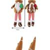 New Christmas Children's Gifts Brown Hat Dolls Long Legs Dolls Christmas Decoration OrnamentsHome Table Shelf Decor for Holiday Season