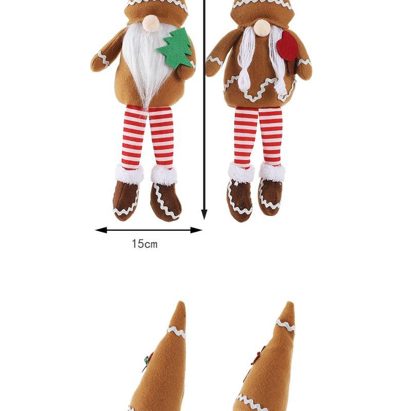 New Christmas Children's Gifts Brown Hat Dolls Long Legs Dolls Christmas Decoration OrnamentsHome Table Shelf Decor for Holiday Season