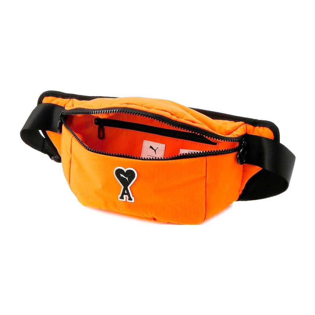 New PUMA AMI Collaboration Fabric One Shoulder Crossbody Bag Sling Bag Fanny Pack Regular Unisex Orange 079251-01