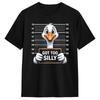 Funny Duck Print Casual Sports Printed Tshirt Women Round Neck Running Fitness Short Sleeves Tops Womens Activewear Fashion