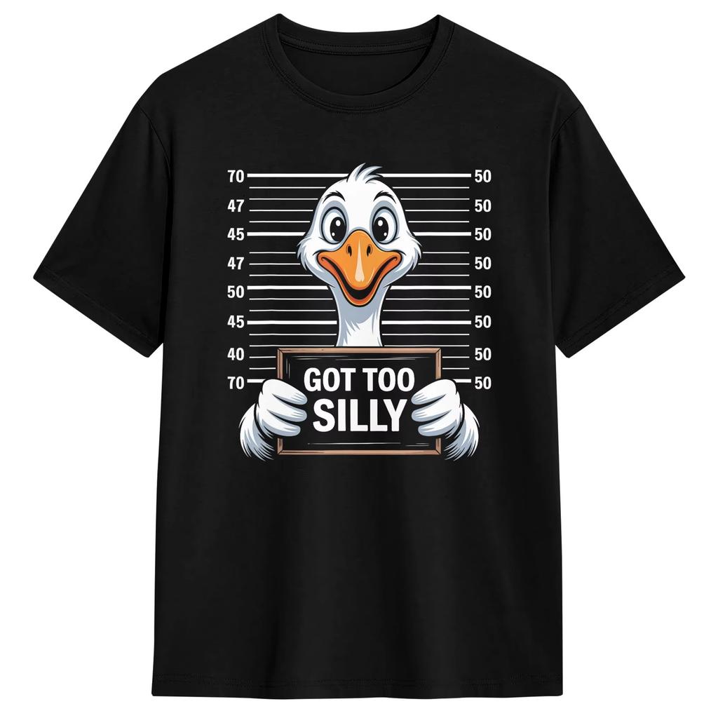Funny Duck Print Casual Sports Printed Tshirt Women Round Neck Running Fitness Short Sleeves Tops Womens Activewear Fashion