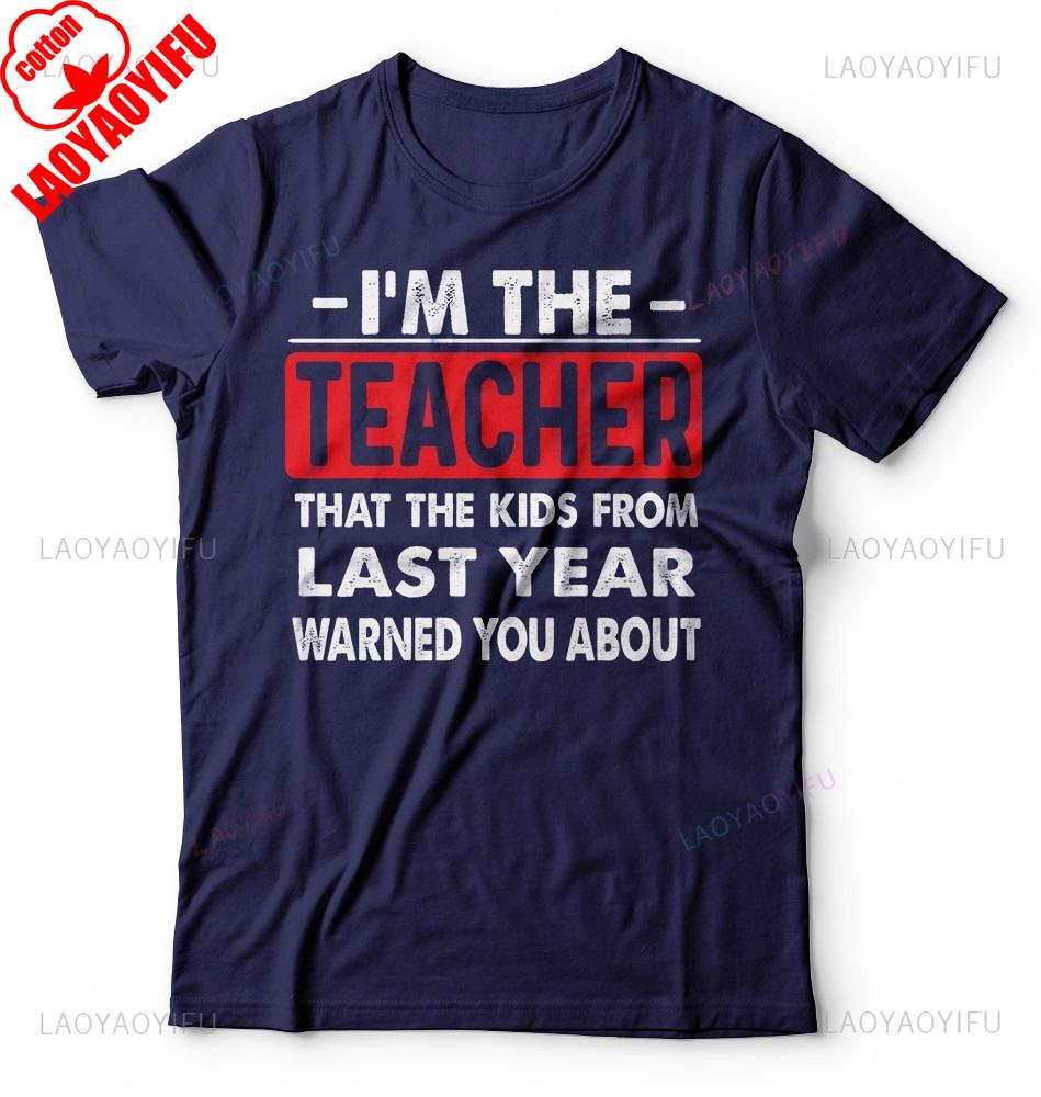 Back To School Teacher TShirt Funny School Year ShortSleev Unisex Unisex Summer Cotton Printed TShirt Casual Streetwear Clothes